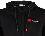 Conway Sweaterjacke mit Kapuze Logoline Kapuzensweatjacke Logoline Größe M Schwarz