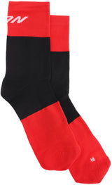 Conway Socken Rennsocken hoch geschnittene Socken Rennen hoch geschnittene Größe 44-47 schwarz rot
