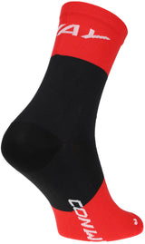 Conway Socken Rennsocken hoch geschnittene Socken Rennen hoch geschnittene Größe 44-47 schwarz rot