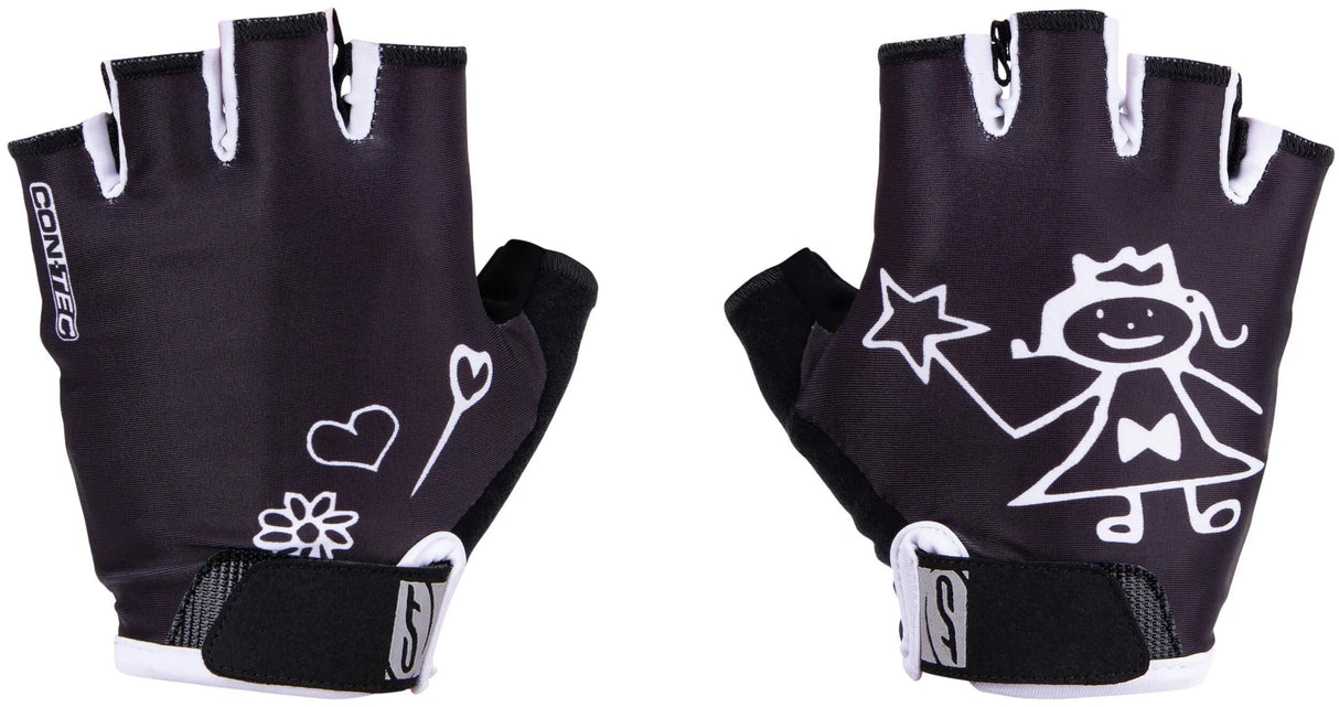 Contec Kinderhandschuh Girly CT Handschuh Girly Schwarz Weiß - L