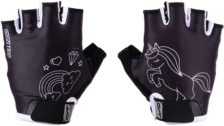 Contec Kinderhandschuh Einhorn ct Handschuh Einhorn schwarz weiß - m