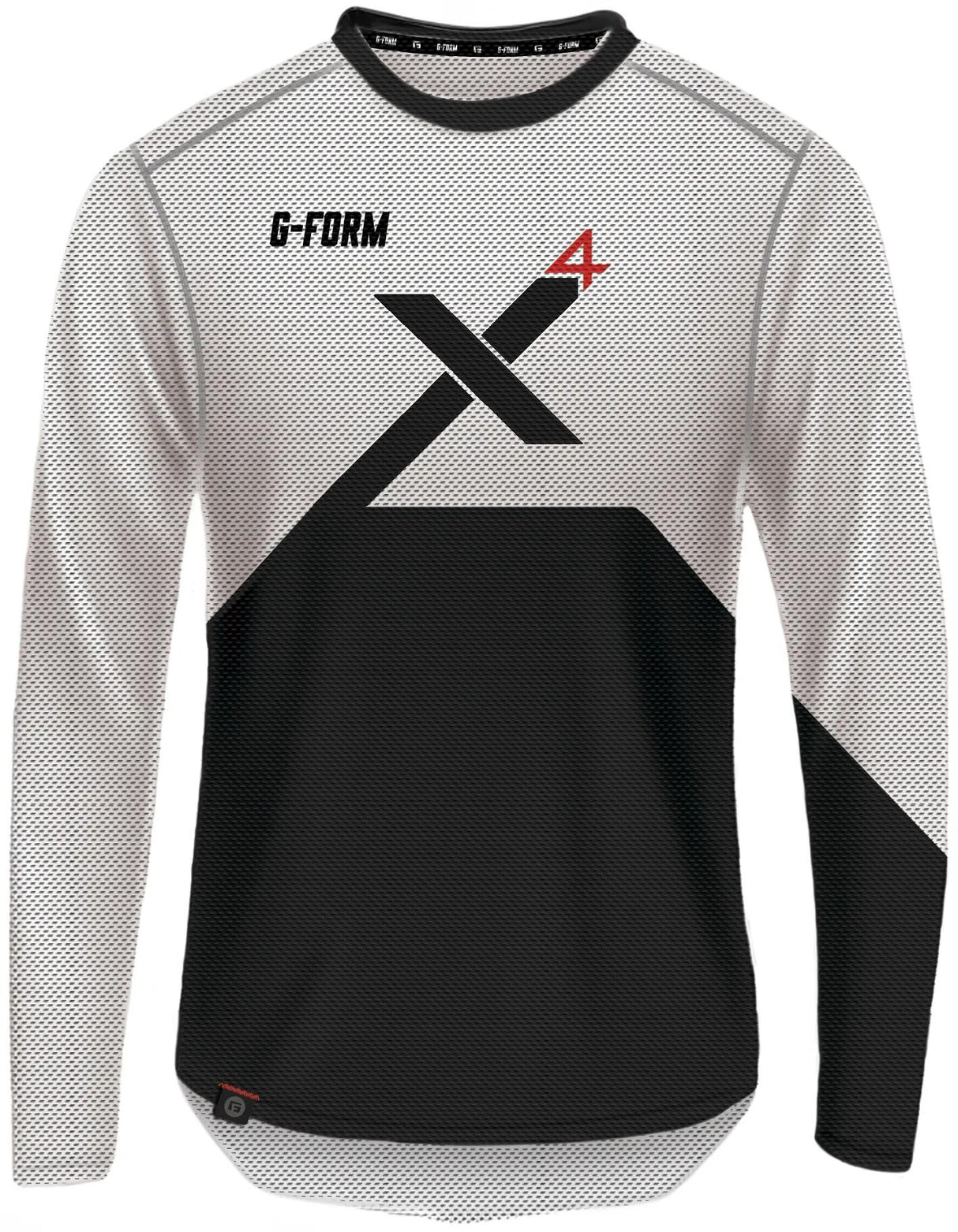 G-Form Longshirt Pro-X4 Langarmshirt Pro X-4 Größe L weiß bl.
