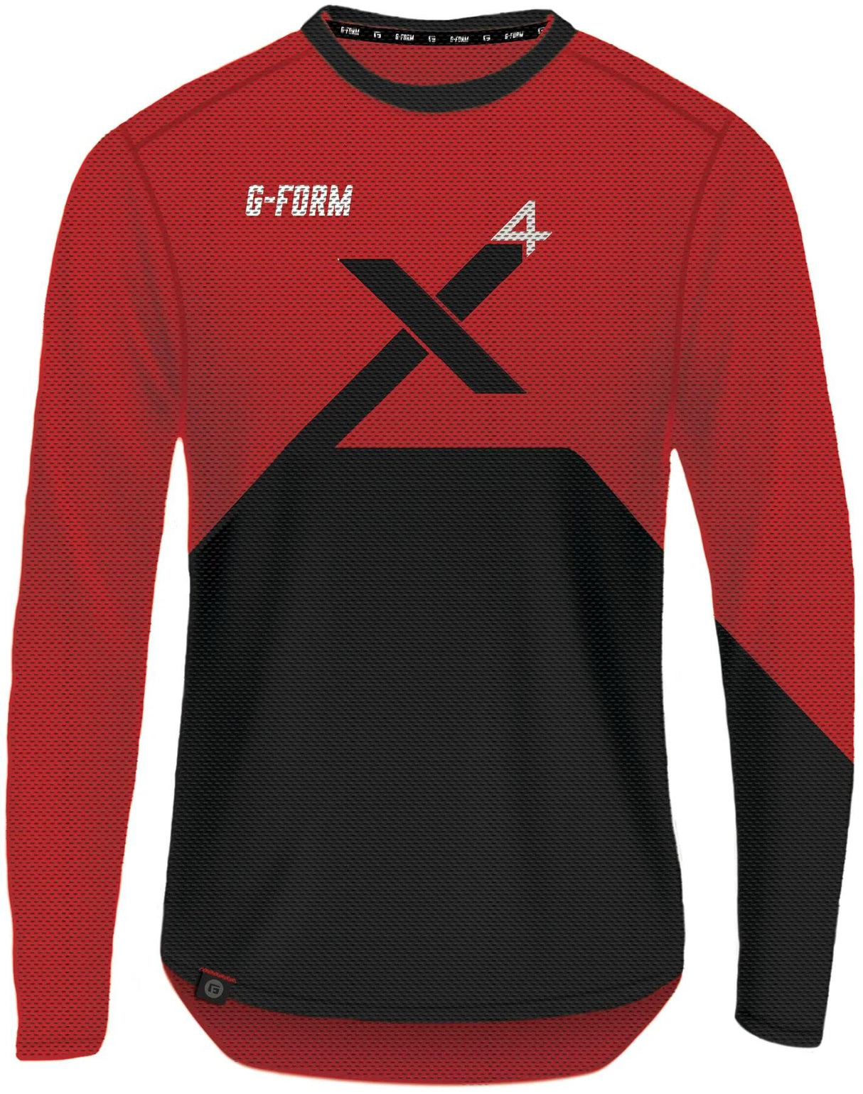 G-Form Longshirt Pro-X4 Langarmshirt Pro X-4 Gr. XL Rot Schwarz
