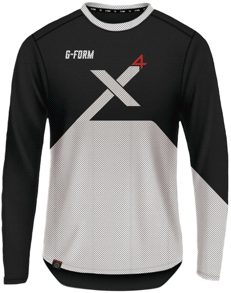 G-Form Longshirt Pro-X4 Langarmshirt Pro X-4 Größe L Schwarz Weiß