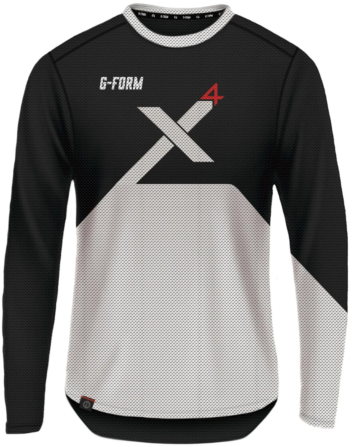 G-Form Longshirt Pro-X4 Langarmshirt Pro X-4 Größe XL Schwarz Weiß