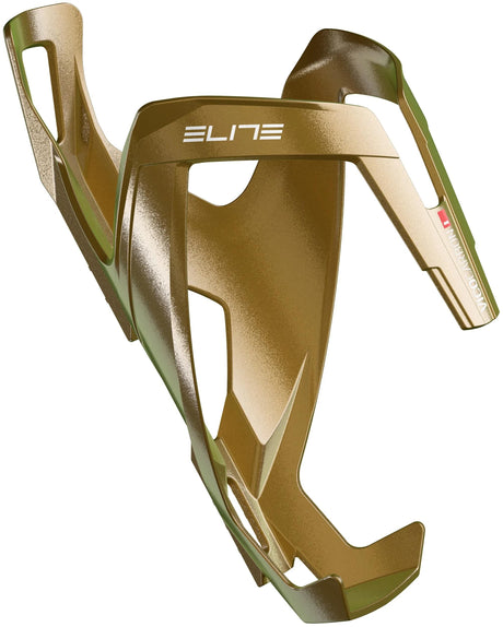 Elite-Flaschenhalter Vico Glam in Metallic-Gold mit weißerer Grafik