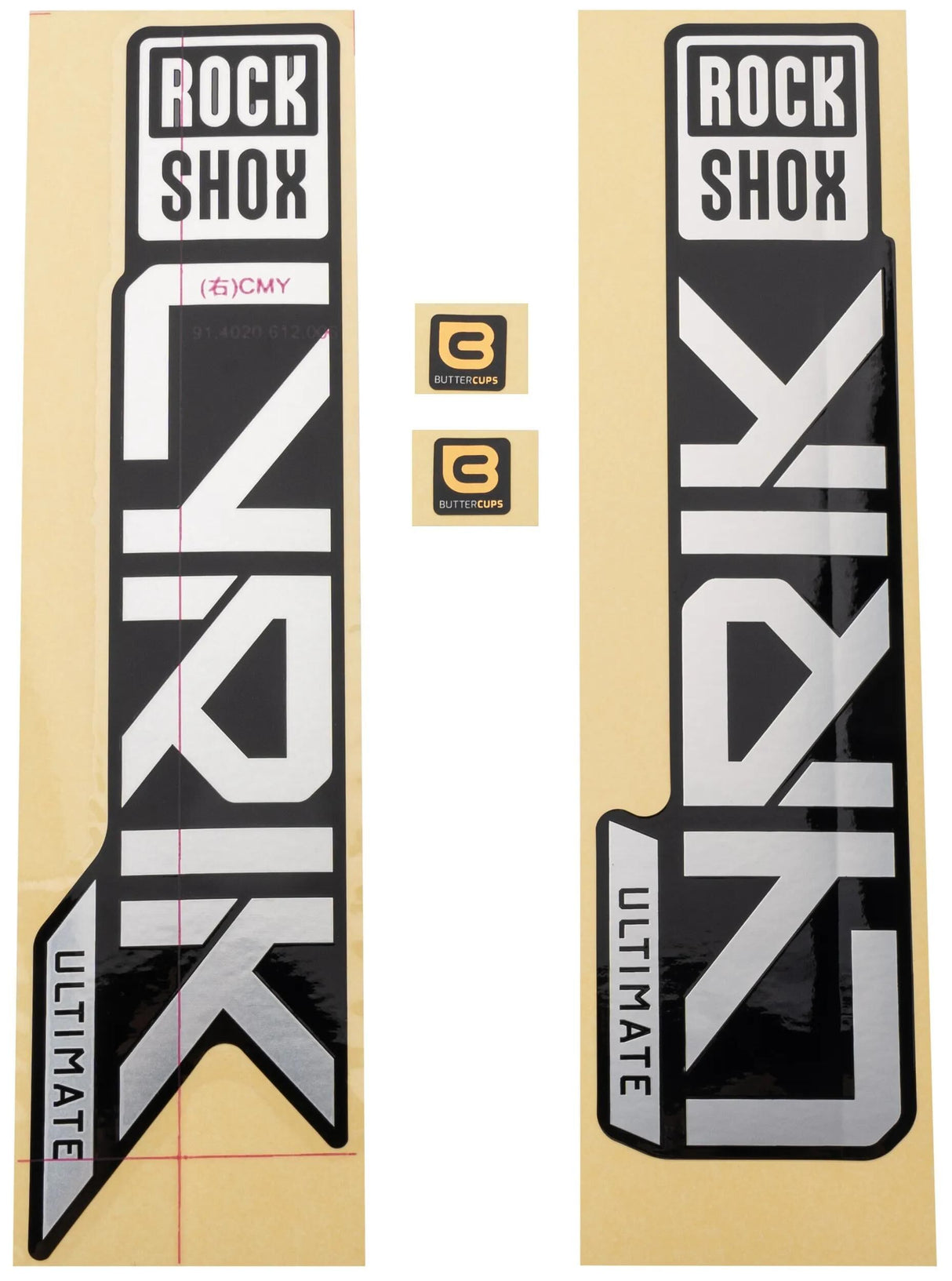 RockShox Aufkleberset RS Mattfolie Lyrik Ult 27 29 Matt-Sil.