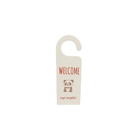 Deurhanger welcome disturb hout 7x20xcm