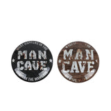 Wandbord mancave bol metaal 40x40cm