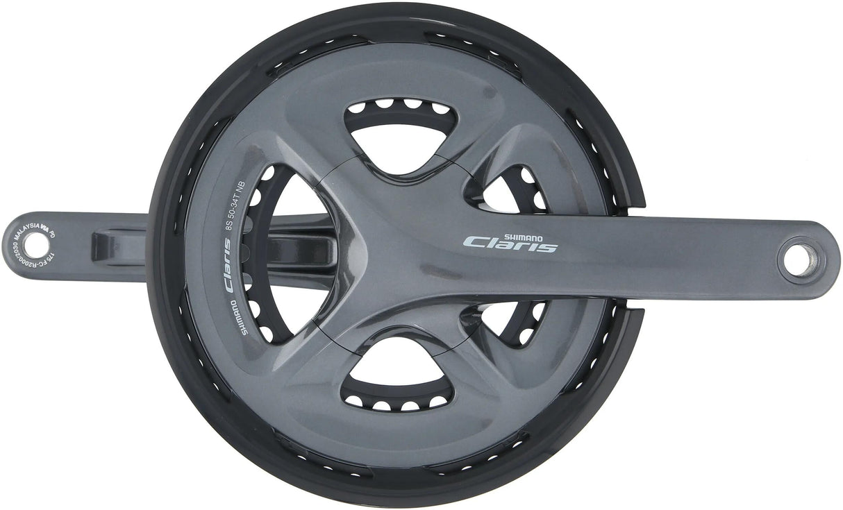 Shimano Kurbelgarnitur Claris FC-R2000 Kurbeln.shim.clar.fcr2000 34 50t.170mm HT2 8sp +