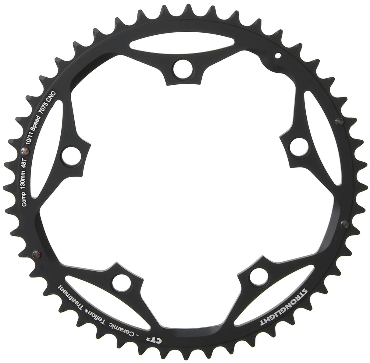 Stronglight Kettenblatt CT2 Kettenblatt Strongl.CT2 48t Alu Cer.Teflon beschichtet.