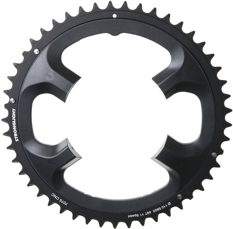 Stronglight Kettenblatt mod. 17 Kettenblatt stark. 49t Außenaluminium schwarz