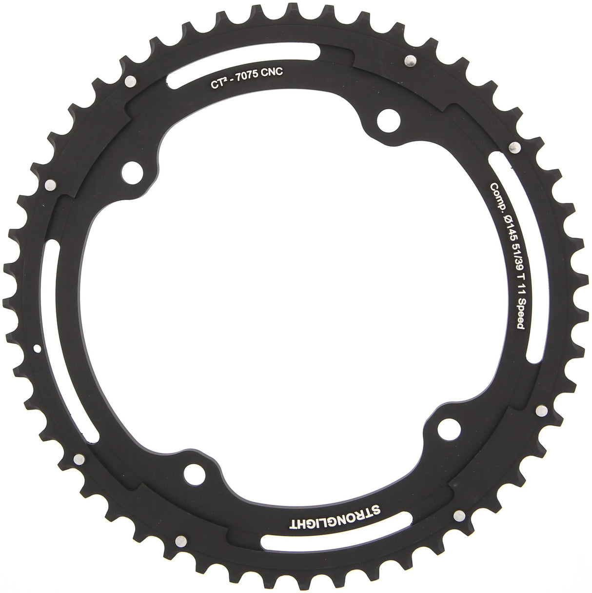 Stronglight Kettenblatt CT2 Mod. 17 Kettenblatt stark. ct2 51t äußere Cer.-Tefl.-Beschichtung.