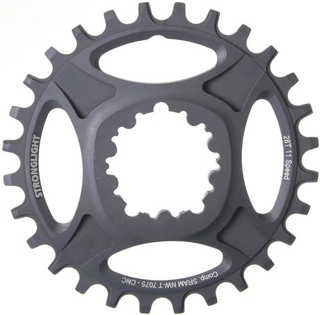 Stronglight Kettenblatt ht3 mod. 17 Kettenblatt Strongl.HT3 30Z innen Alu schwarz