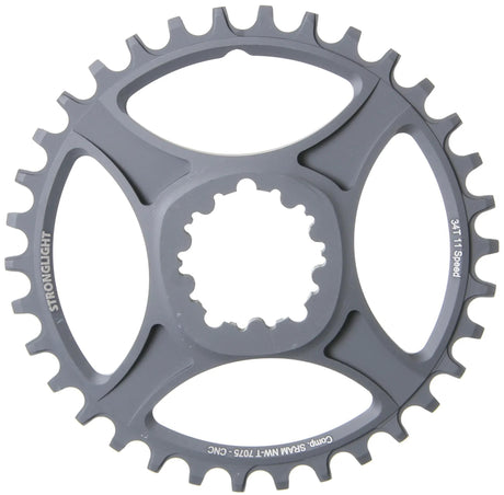 Stronglight Kettenblatt ht3 mod. 17 Kettenblatt Strongl.HT3 34Z innen Alu schwarz