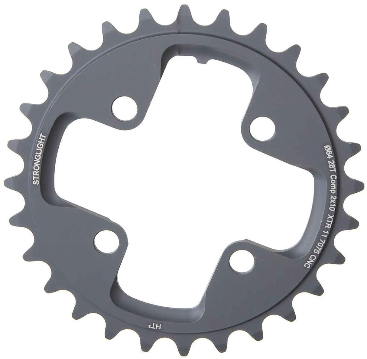 Stronglight MTB Kettenblatt HT3 mod. 17 Kettenblatt stark. ht3 28t inneres Alu schwarz