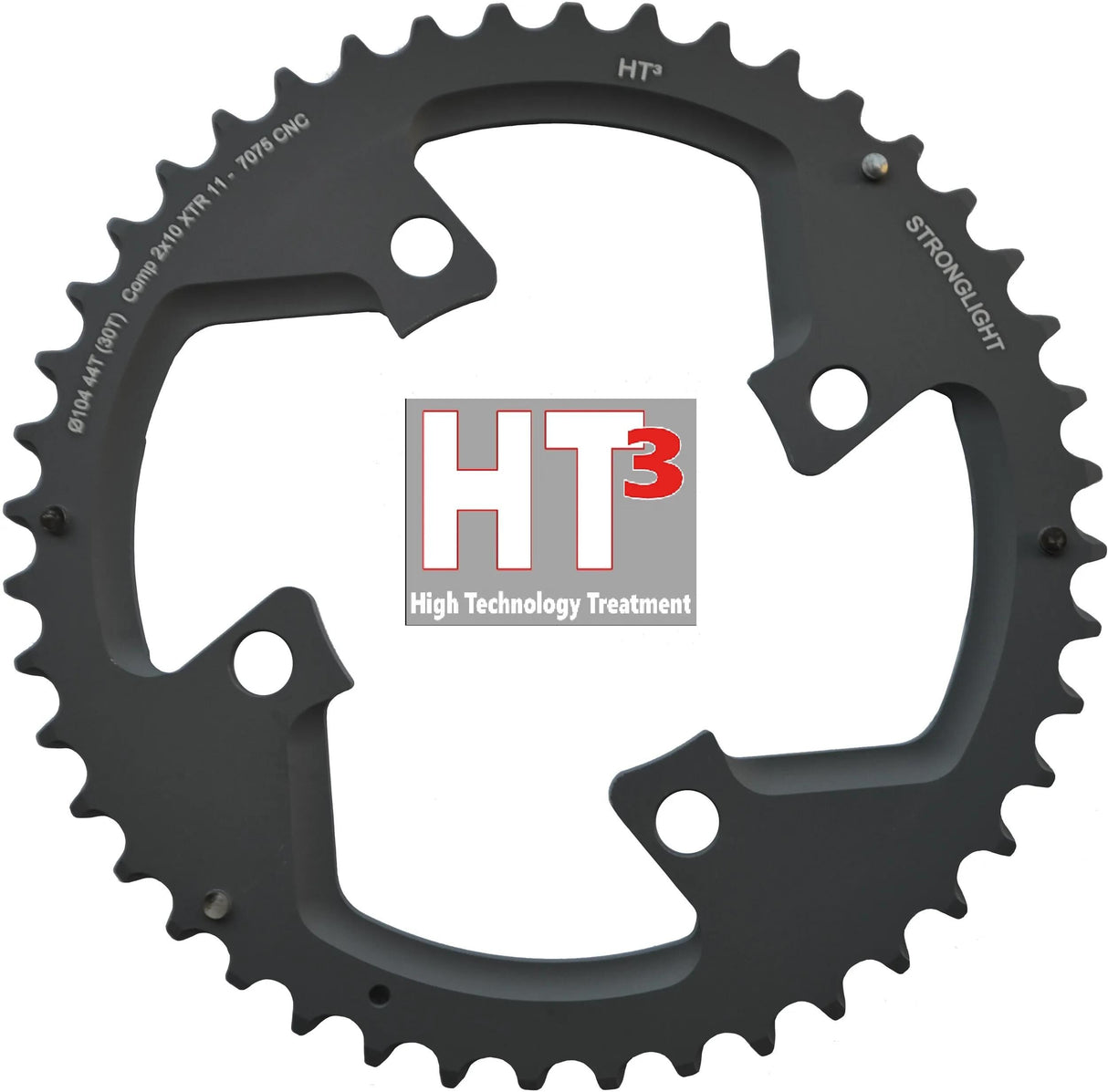 Stronglight MTB Kettenblatt HT3 mod. 17 Kettenblatt stark. ht3 30t inneres Alu schwarz