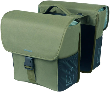 Basil Bag Go Mik Double | dunkelgrün 32l