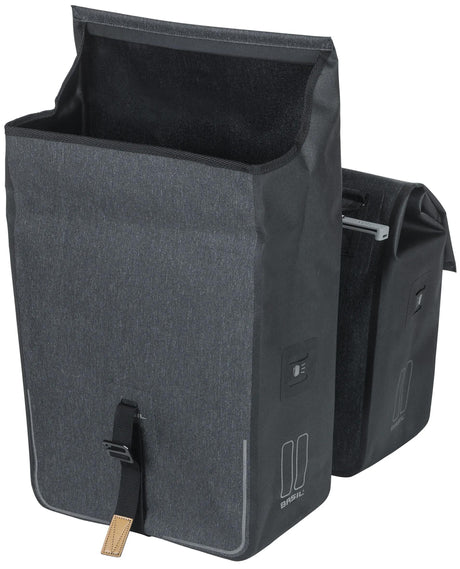 Basil Doppelte Fahrradtasche Urban Dry Mik 50 Liter – Anthrazit