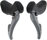 Shimano-Einstellset mit Bremshebeln 2 x 8-Gang Claris ST-R2000 – Grau Schwarz
