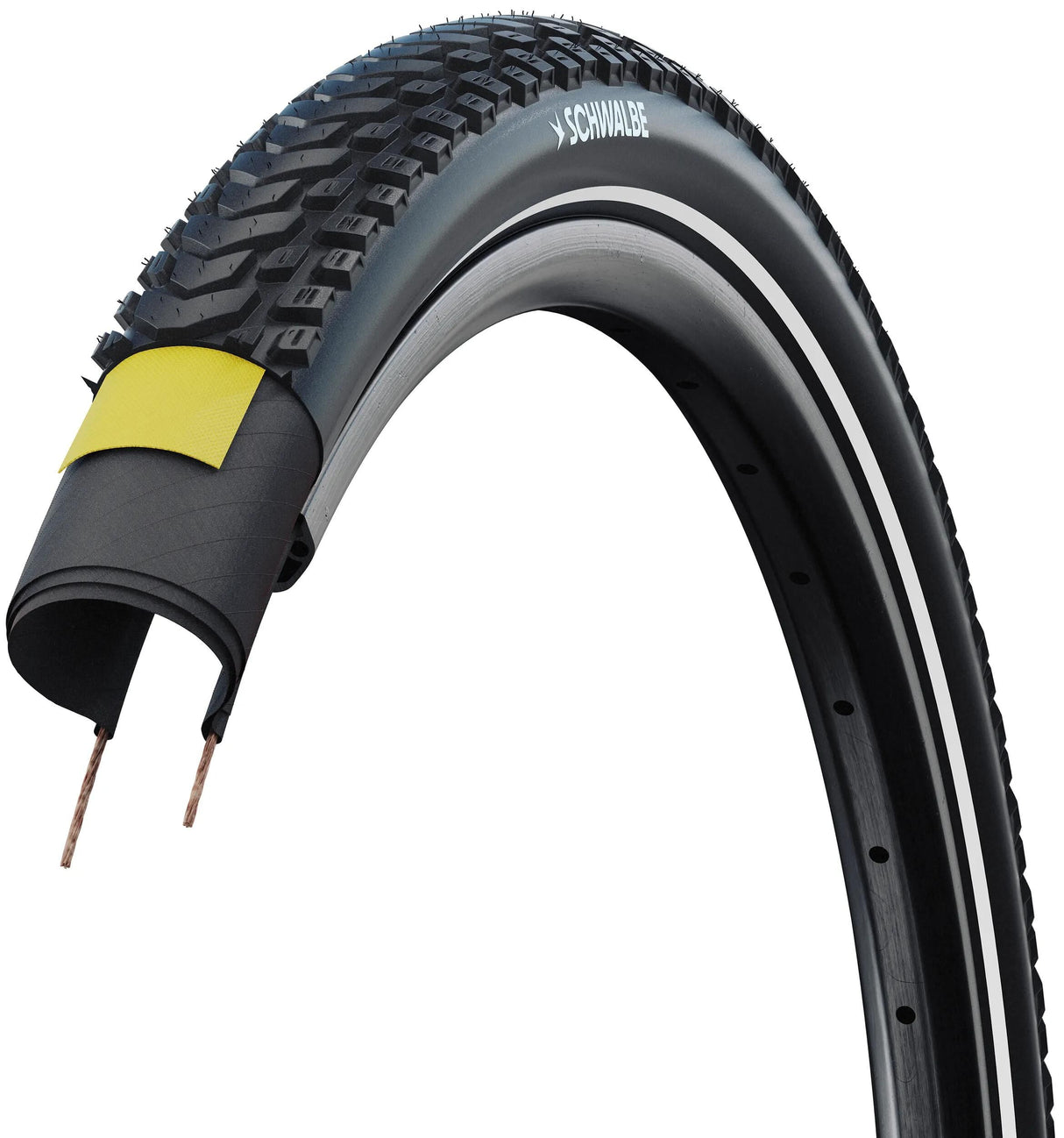 Schwalbe Marathon Mondial Pro 28x2,25 (57-622) Folding Evolution Line Addix Black+Reflex