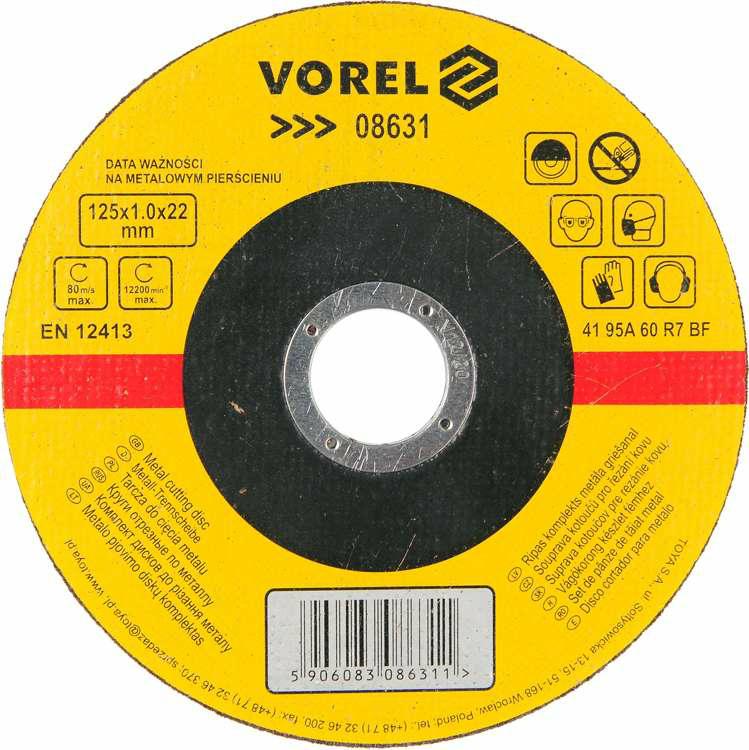 Vorel metalen schild 125*1,0mm