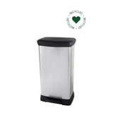 Curver Treteimer Decobin Duo 23l 23l Silbermetallic
