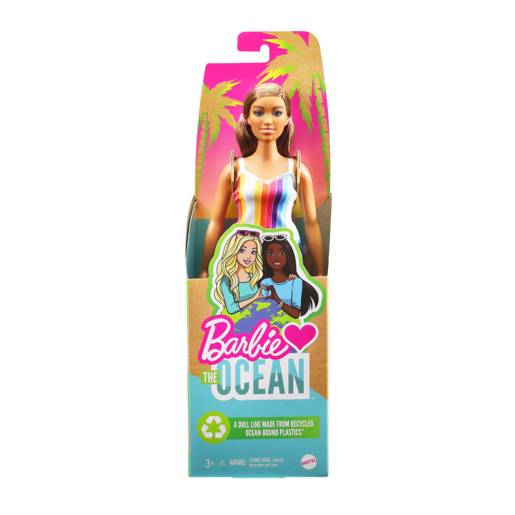 Barbie liebt das Ozean-Regenbogenkleid