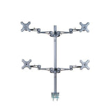 Neomounts fpma-d935d4 LCD-Tischhalterung, 10–27, 24 kg, 75 x 75 x 100 x 100 mm, 12 cm, silber