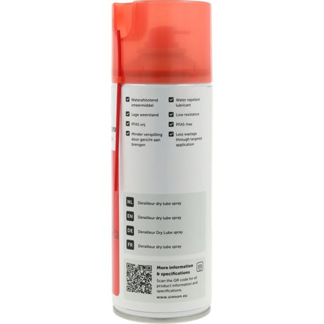 Simson lubricant dry lube derailleur spray 400ml
