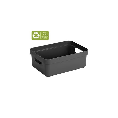 Sunware Sigma Home Aufbewahrungsbox 9l Anthrazit 35,2 x 25,3 x 12,2 cm