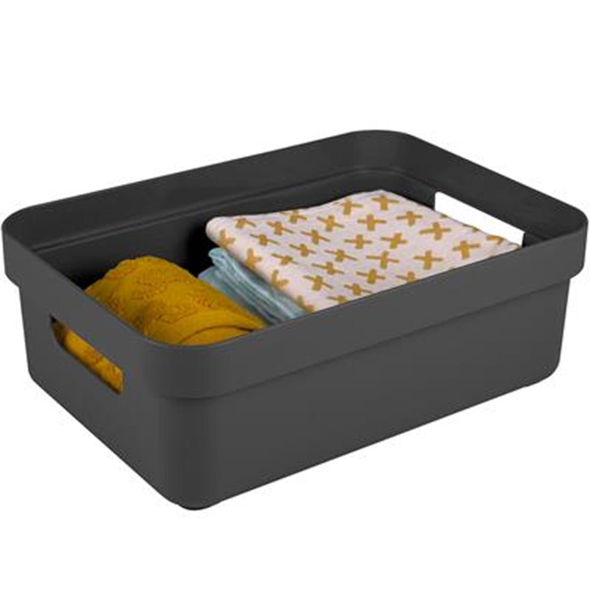 Sunware Sigma Home Aufbewahrungsbox 9l Anthrazit 35,2 x 25,3 x 12,2 cm