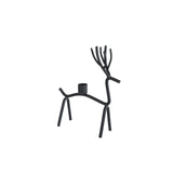 Cosydecor Kerzenständer Hirsch Metall 14x7x21cm