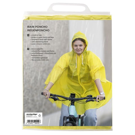 Puch Regen Poncho großer reifer Bereich gelb und blau