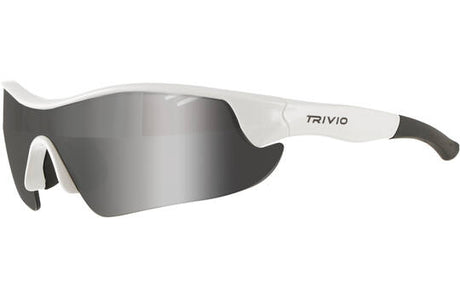 Trivio – Fahrradbrille Vento Nova, weiße Linse, schwarzer Spiegel