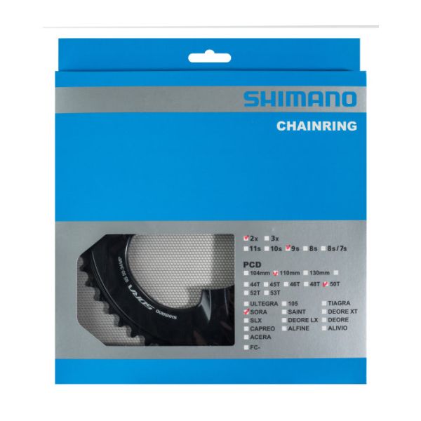 Shimano-Kette Top 50T Sora FC-R3000 9 Geschwindigkeit