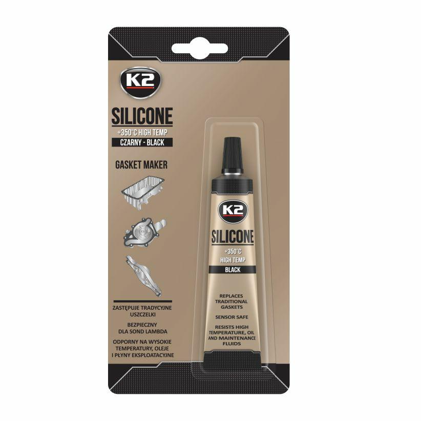 K2 siliconen zwart 21g hoge temperatuur +350st vloeibaar pakking