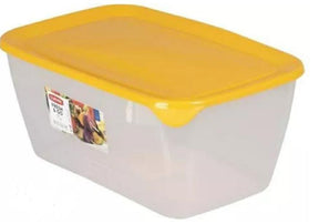 Curver vers go rechthoekige levensmiddelencontainer 5l ♪ yellow transparant ♪