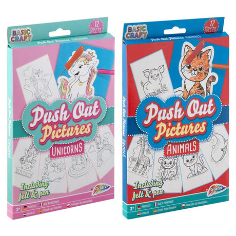 Grafix Pinblock Tiere, 12 Stk.