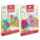 Moxy-Aufkleber nach Farbe und Form, 12 Blatt