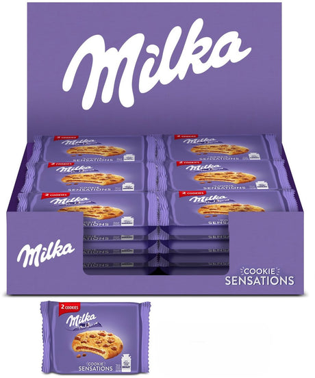 Milka Sensations Chocolate Cookies Schokoladenfüllung 24 x 52g - Schokokekse - Schokolade - Snack