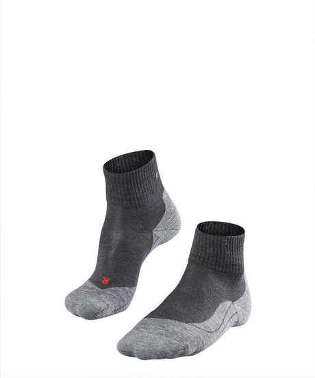 Falke TK5 kurze Anti-Blasen-Wandersocken aus dünnem Woll-Funktionsmaterial Herren grau - Größe 42-43