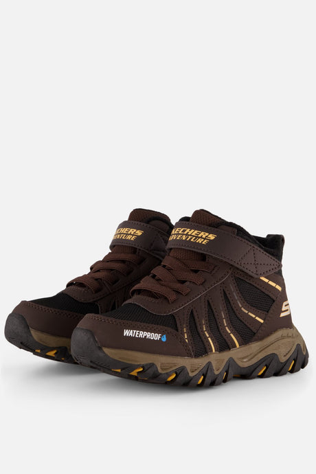 Skechers Rugged Ranger – Storm Trail Wanderstiefel für Jungen – Schwarz, Braun, Gelb, 35