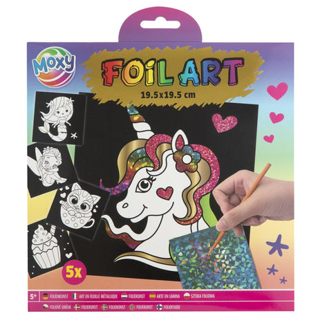 Moxy Kratzkunst mit Stift 21,5x21,5cm