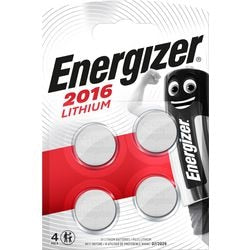 Energizer Lithium 3V -Knopfzellbatterien (CR2016) 4 Teile