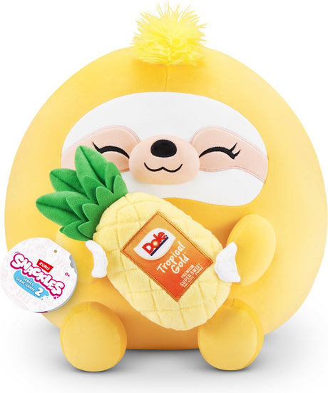 Snackles-Serie 2 – Faultier Sandy mit Dole-Ananas – 35 cm von Zuru