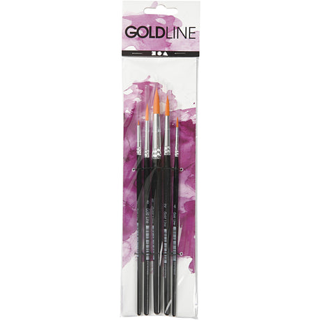 Creativ Company Gold Line Pinsel runden, 5st.