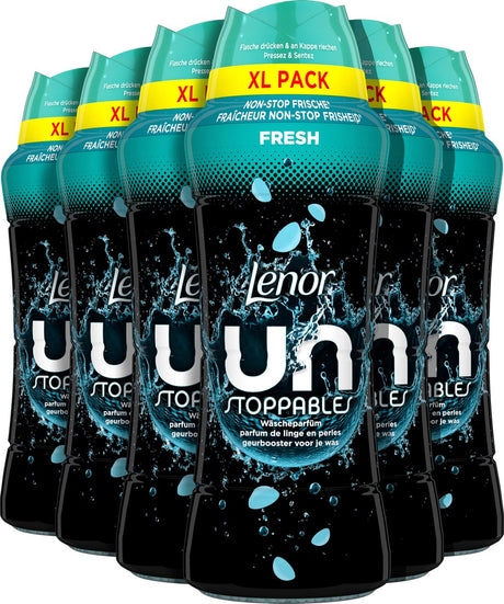 Lenor geurbooster unstoppables fris - wasparfum - 6 x 495g