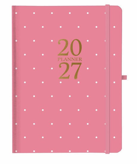 Agenda 2027 volwassenen – a5 18-maanden agenda – pink dots agenda l 2026-2027 – weekplanner