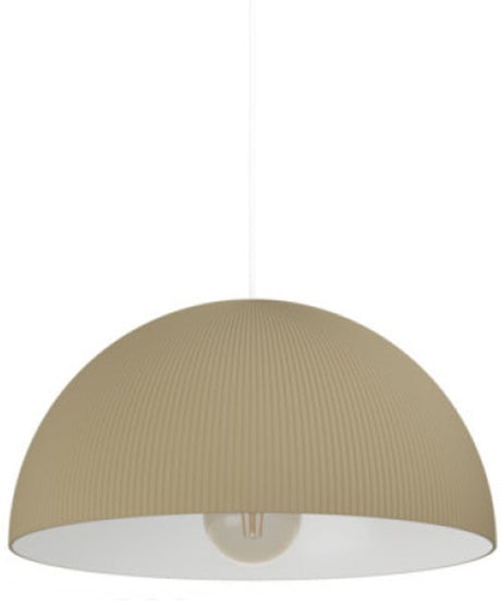 Eglo gaetano 2 hanglamp - e27 - ø 40 cm - zandkleur beige wit
